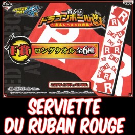 ICHIBAN KUJI DRAGON BALL SERVIETTE - RUBAN ROUGE