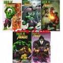 5 CARTES POSTALES HULK SMASH AVENGERS