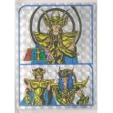 AUTOCOLLANTS BRILLANTS SAINT SEIYA CHEVALIERS D'OR