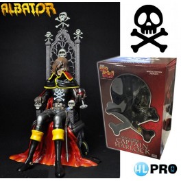 STATUE CAPTAIN HARLOCK / ALBATOR SUR SON TRONE