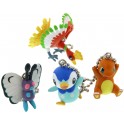 POKEMON THE MOVIE KEYCHAINS COMPLETE SET