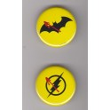 2 BADGES BATMAN & FLASH - THE BADGE