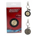 JUSTICE LEAGUE METAL KEYCHAIN - FLASH GOLDEN LOGO