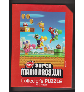 NEW SUPER MARIO BROS WII 550 PIECES COLLECTOR'S PUZZLE
