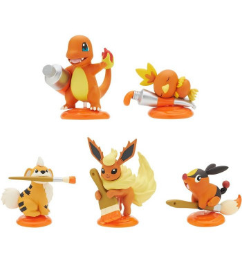 POKEMON PALETTE COLOR COLLECTION GASHAPONS COMPLETE SET ORANGE