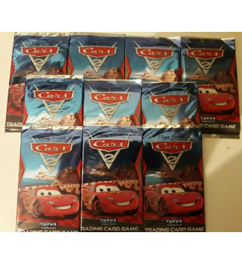 CARS 2 TRADING CARD GAME - 10 PACKS