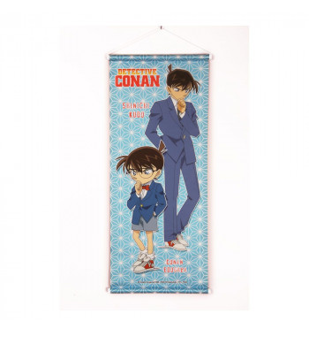 DETECTIVE CONAN WALLSCROLL - CONAN & SHINICHI