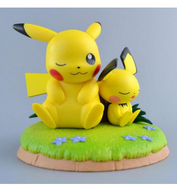 POCKET MONSTERS DIORAMA FIGURE - RELAXING TIME PIKACHU & PICHU