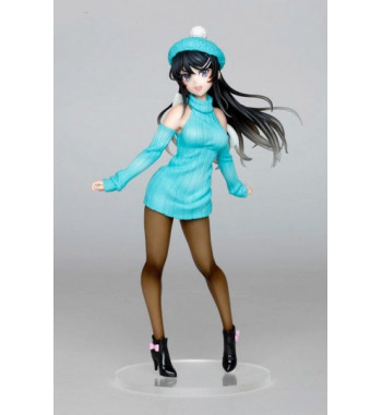 RASCAL DOES NOT DREAM OF BUNNY GIRL SENPAI COREFUL FIGURE - SAKURAJIMA MAI KNIT DRESS Ver.