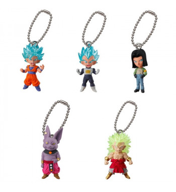 DRAGON BALL SUPER UDM THE BEST 25 KEYCHAINS COMPLETE SET