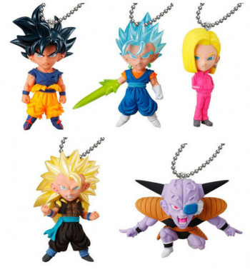 DRAGON BALL SUPER UDM BURST 31 KEYCHAINS COMPLETE SET
