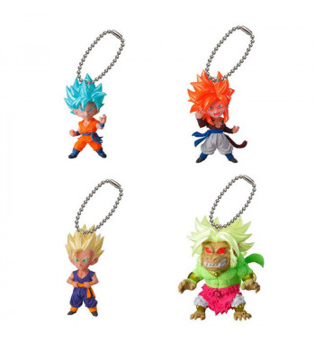 DRAGON BALL SUPER UDM UDM V JUMP SPECIAL 04  KEYCHAINS COMPLETE SET