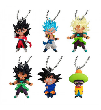 DRAGON BALL SUPER UDM BURST 43 KEYCHAINS COMPLETE SET