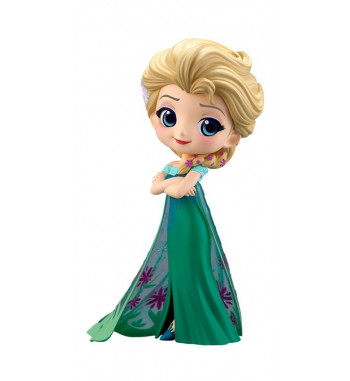 DISNEY CHARACTERS Q POSKET - FROZEN FEVER DESIGN - ELSA A