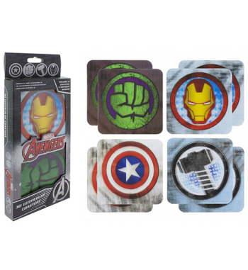 AVENGERS 3D LENTICULAR COASTERS SET