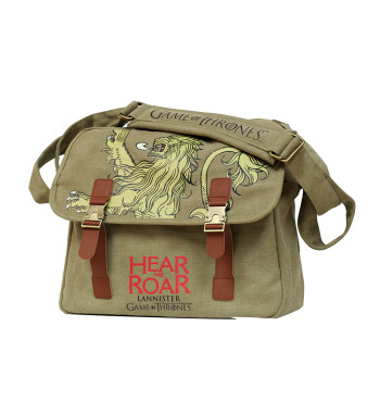 GAME OF THRONES CANVAS MESSENGER BAG LANNISTER