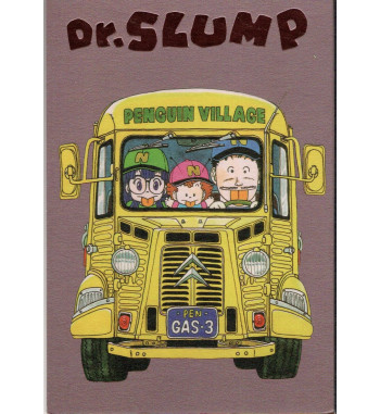 DR SLUMP POSTCARD - IN THE TRUCK