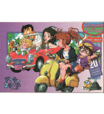 DR SLUMP POSTCARD - ON THE ROAD