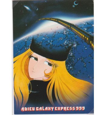ADIEU GALAXY EXPRESS 999 POSTCARD - MAETEL 2
