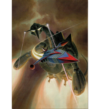 GATCHAMAN / BATTLE OF THE PLANETS POSTCARD - GOD PHOENIX