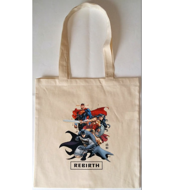 JUSTICE LEAGUE REBIRTH TOTE BAG