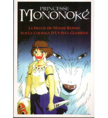CARTE POSTALE PRINCESSE MONONOKE