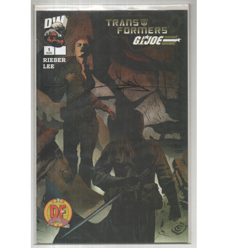 TRANSFORMERS G.I. JOE 1DF EXCLUSIVE COVER - SIGNED VERSION