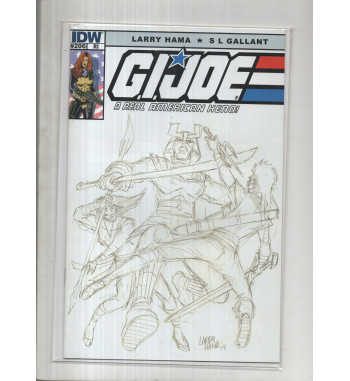 GI JOE 206 RETAIL INCENTIVE SKETCH COVER