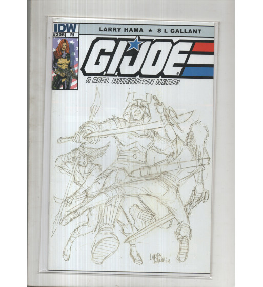 GI JOE 206 RETAIL INCENTIVE SKETCH COVER