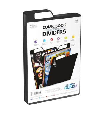BLACK COMIC BOOK DIVIDERS